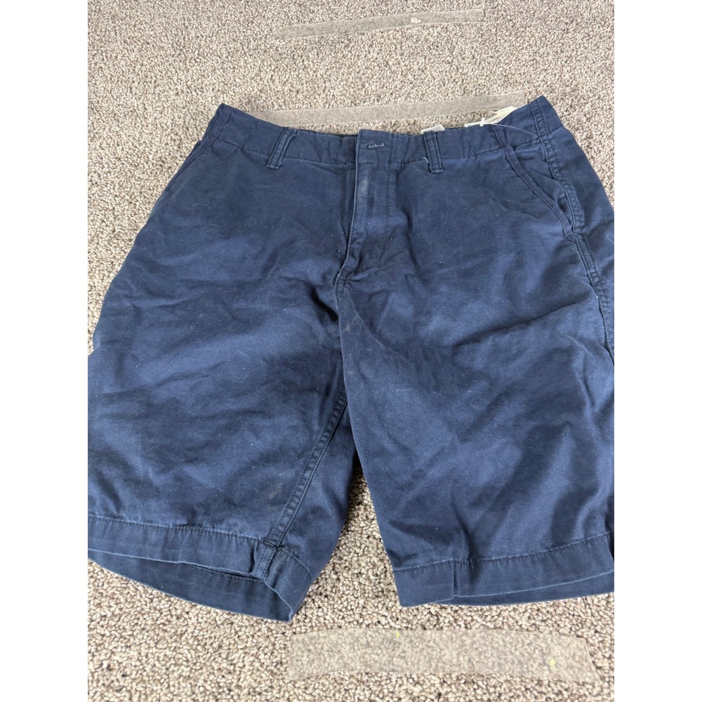 Old Navy Mens Broken-In Straight Chino Shorts Navy Blue Size 34 NWT